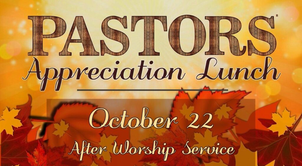 Pastor Appreciation Meal – Olney Family Worship Center